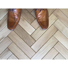 Beveled Oak Parquet Flooring Blocks Mat Oil Finish, size 16x70x280mm