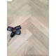 Tumbled Rustic Oak Parquet Flooring Blocks Mat White Washed  Finish, size 16x70x280mm