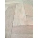 Tumbled Rustic Oak Parquet Flooring Blocks Mat White Washed  Finish, size 16x70x280mm