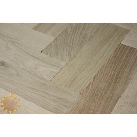 P102/22 Tumbled Rustic Oak Parquet Flooring Blocks Unfinished 22x70x280mm