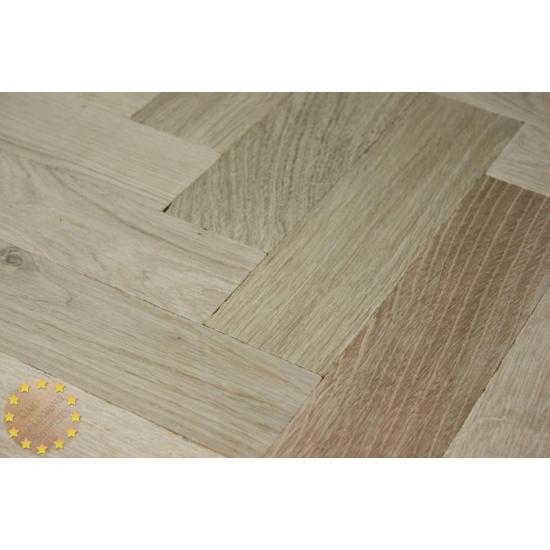 Tumbled Rustic Oak Parquet Flooring Blocks Unfinishead 16x70x280mm