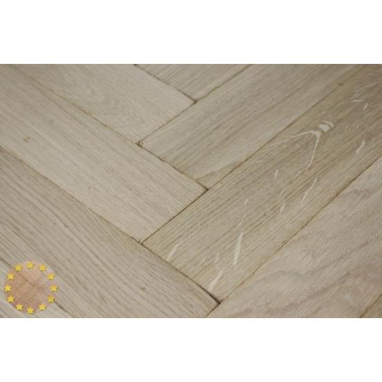 Sample of P103/22 Tumbled Prime Oak Parquet Flooring Blocks Unfinishead 22x70x280mm