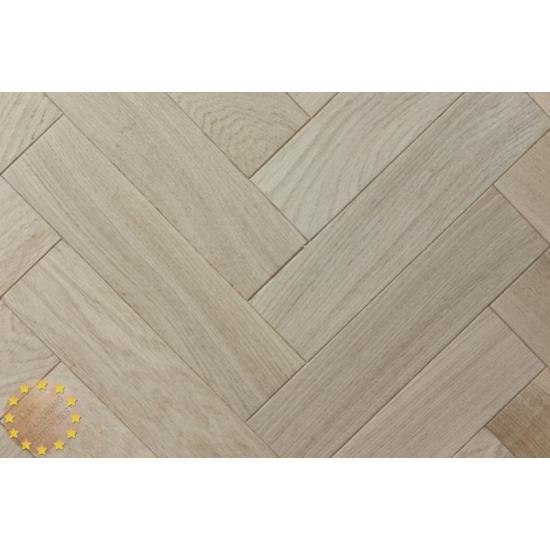 Sample of P106/22 Prime Microbevel Oak Parquet Flooring Blocks Unfinishead 22x70x280mm
