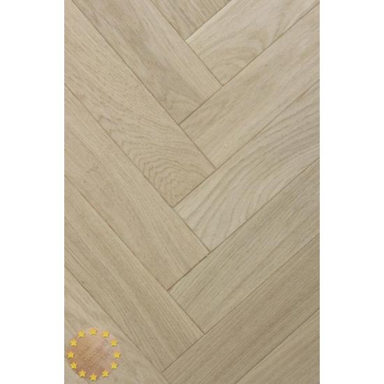 P107/22 Prime Brushed+Microbevel Oak Parquet Flooring Blocks Unfinishead 22x70x280mm