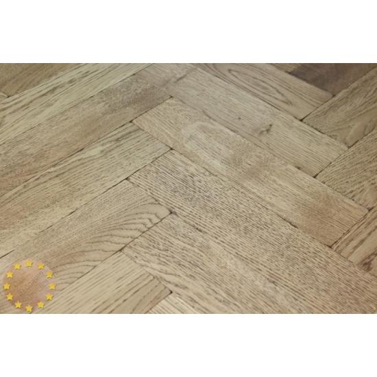 Tumbled Rosland Oak Parquet Flooring Blocks Mat Oil Finish, size 16x70x280mm