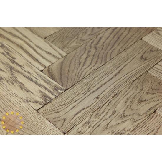 P119/22 Walnut Tumbled Parquet Flooring, size 22x70x280mm