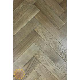 P122/16  Tumbled Parquet Flooring, Weathered Oak size 16x70x280mm