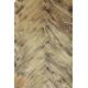 P128/22  Tumbled Parquet Floor Burnt, size 22x70x280mm