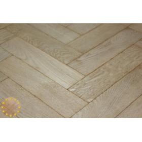 P131/22 White Reaction Solid Parquet Flooring, size 22x70x280mm