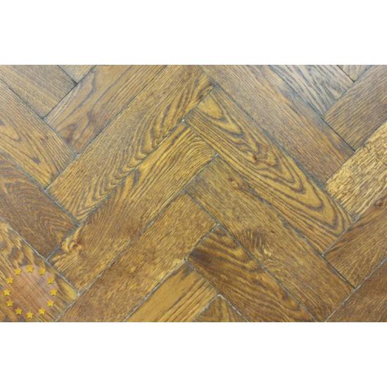 Sample of P135/16 Fawn Brown Solid Parquet Flooring, size 16x70x280mm
