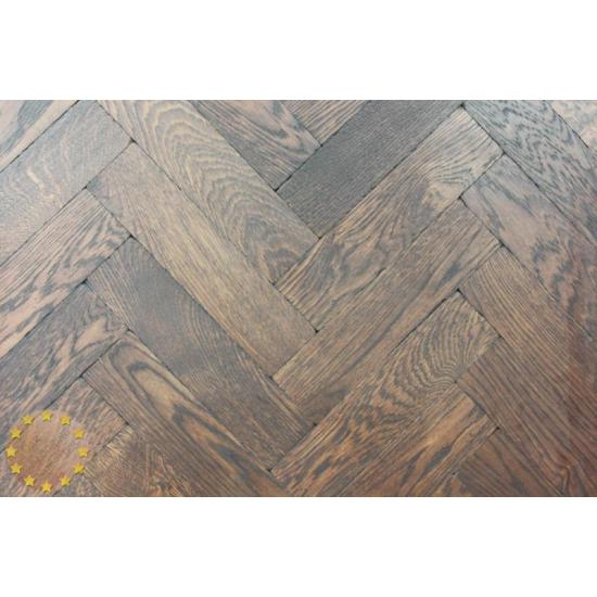 Sample of P136/16 Wenge Solid Parquet Flooring, size 16x70x280mm