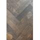 Sample of P136/22 Wenge Solid Parquet Flooring, size 22x70x280mm