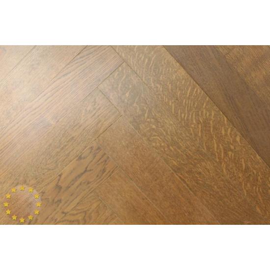 CH002 Rustic Engineered Oak Chevron,  Antique Mahogany size:15x100x800mm