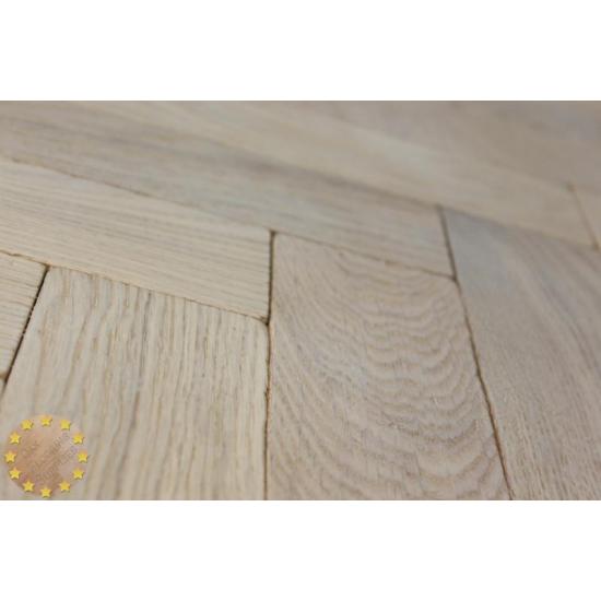 P129 Tumbled  Rustic Parquet Flooring Natro 2% Finish , size 22x70x280mm
