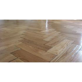 Tumbled Prime Oak Parquet Flooring Blocks Satin Oil Finish size 22x70x280mm